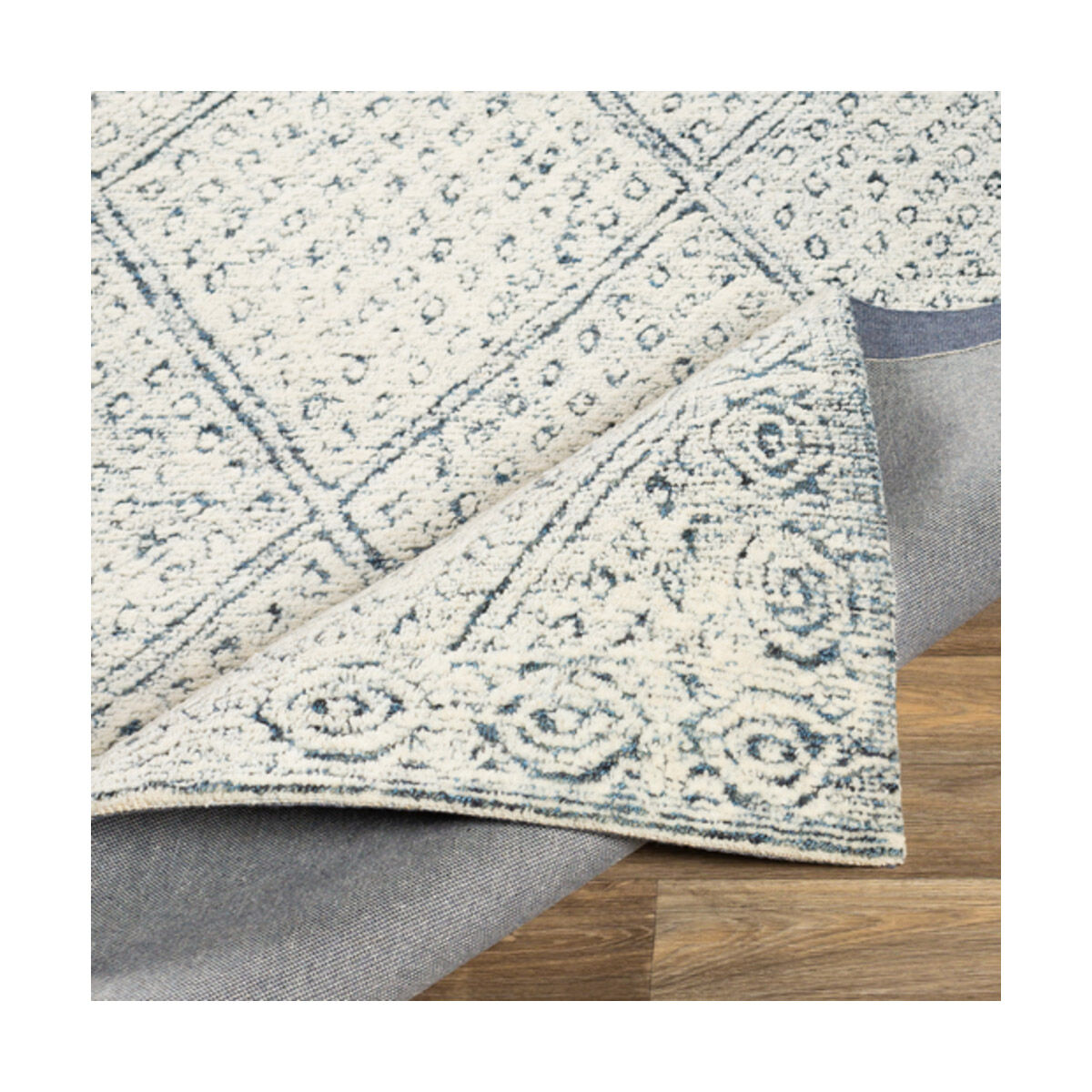 Louvre 36 X 24 inch Navy/Ice Blue/Cream Rugs