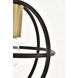 Octavia 1 Light 7.9 inch Brass and Dark Brown Pendant Ceiling Light