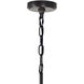 Parsh 1 Light 13 inch Pewter Drum Shade Mini Chandelier Ceiling Light