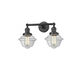 Franklin Restoration Small Oxford LED 17 inch Oil Rubbed Bronze Bath Vanity Light Wall Light in Clear Glass, Franklin Restoration