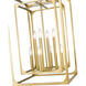 Easton 8 Light 16.5 inch Rubbed Brass Chandelier Ceiling Light