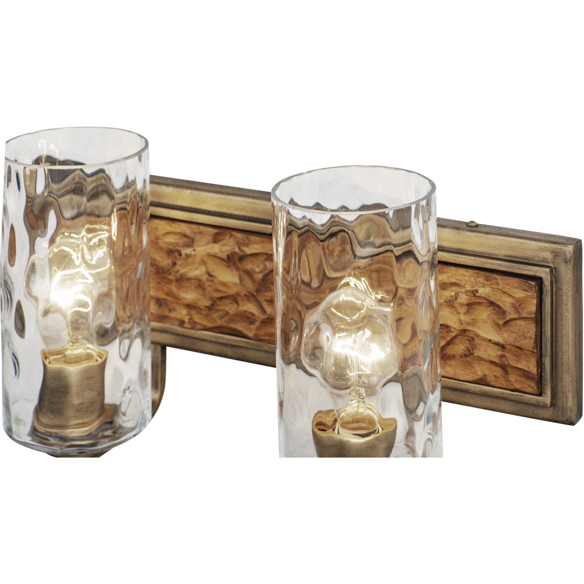 Hammer Time 2 Light 17 inch Havana Gold/Cinnamon Bath Vanity Wall Light
