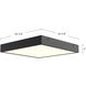 Alora Mood Sydney LED 14.25 inch Aged Gold Flush Mount Ceiling Light