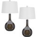 Nivala 29 inch 150.00 watt Amber Table Lamp Portable Light, Gourd Style