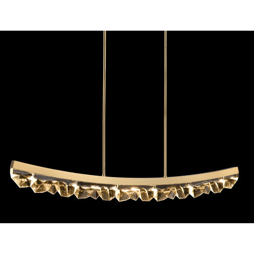 Arcus 1 Light 57.13 inch Aged Brass Linear Pendant Ceiling Light