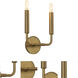 Mavisten Edition Carbonia LED 9.75 inch Lacquered Burnished Brass Wall Sconce Wall Light