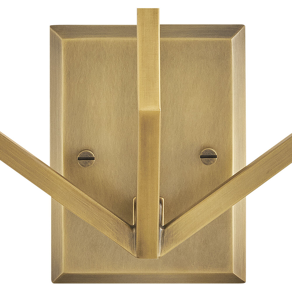 Moore 3 Light 15 inch Heritage Brass Interior Wall Mount Wall Light