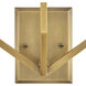 Moore 3 Light 15 inch Heritage Brass Interior Wall Mount Wall Light