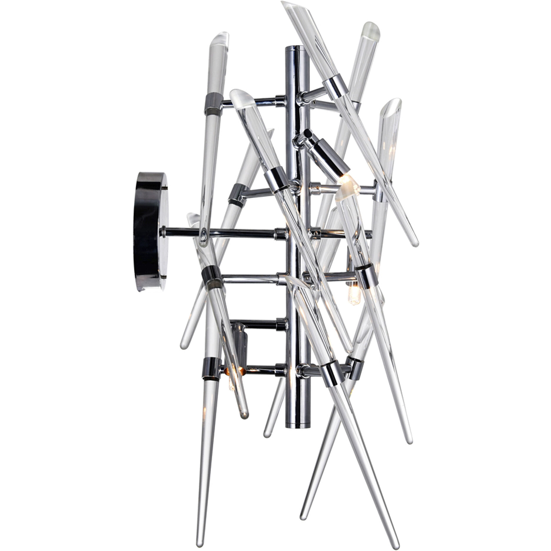 Icicle 3 Light 11 inch Chrome Wall Light