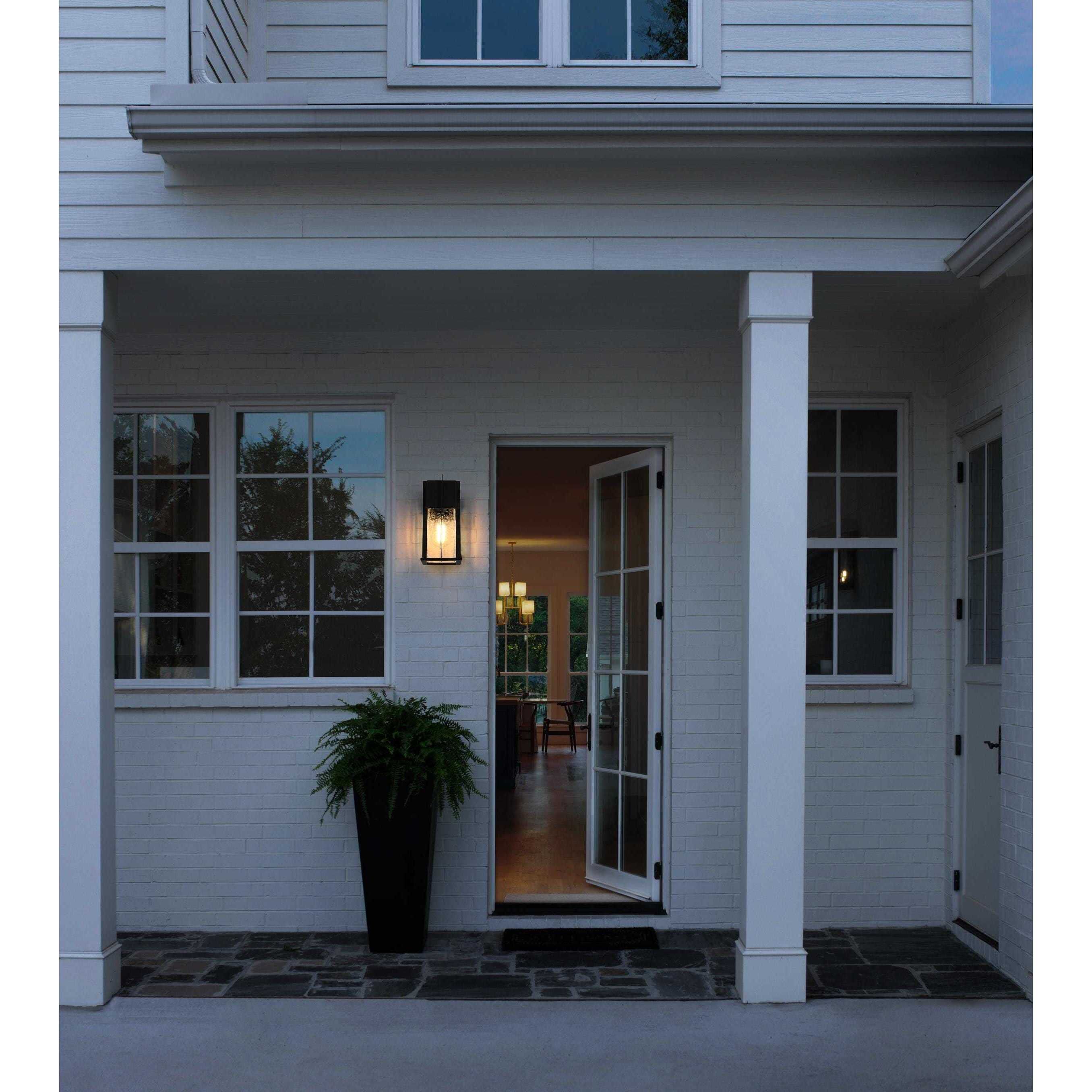 Janney 1 Light 11.5 inch Black Outdoor Wall Sconce