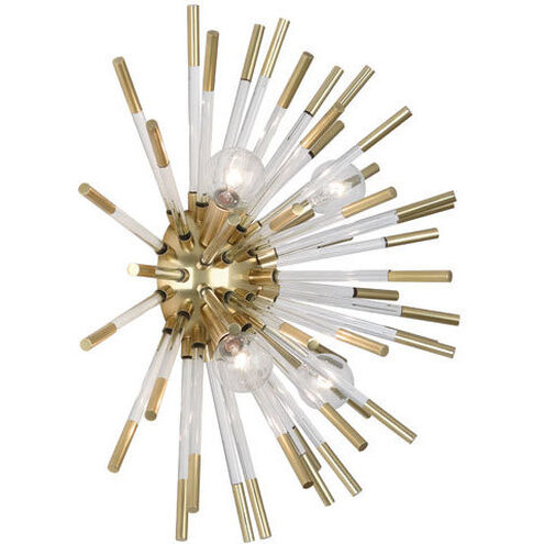 Andromeda 4 Light 18 inch Modern Brass Wall Sconce Wall Light