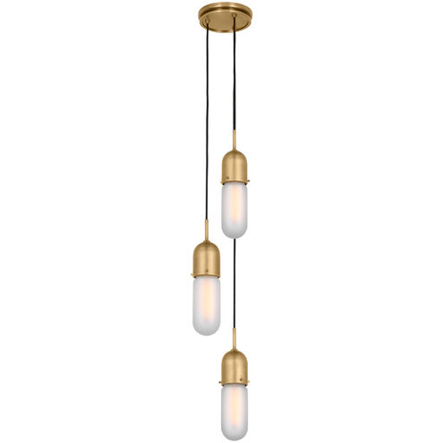 Thomas O'Brien Junio LED 8.75 inch Hand-Rubbed Antique Brass Pendant Ceiling Light
