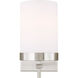 Reading 1 Light 4 inch Brushed Nickel Bath Vanity Wall Light