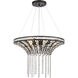 Fantania 6 Light 24 inch Matte Black Chandelier Ceiling Light