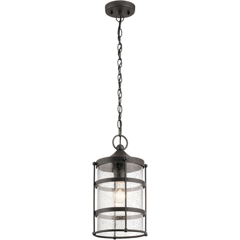 Mill Lane 1 Light 9 inch Anvil Iron Outdoor Hanging Pendant