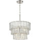 Museo 9 Light 20.5 inch Brushed Polished Nickel Pendant Ceiling Light