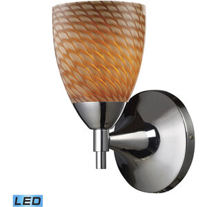 Celina LED 6 inch Polished Chrome Sconce Wall Light in Cocoa