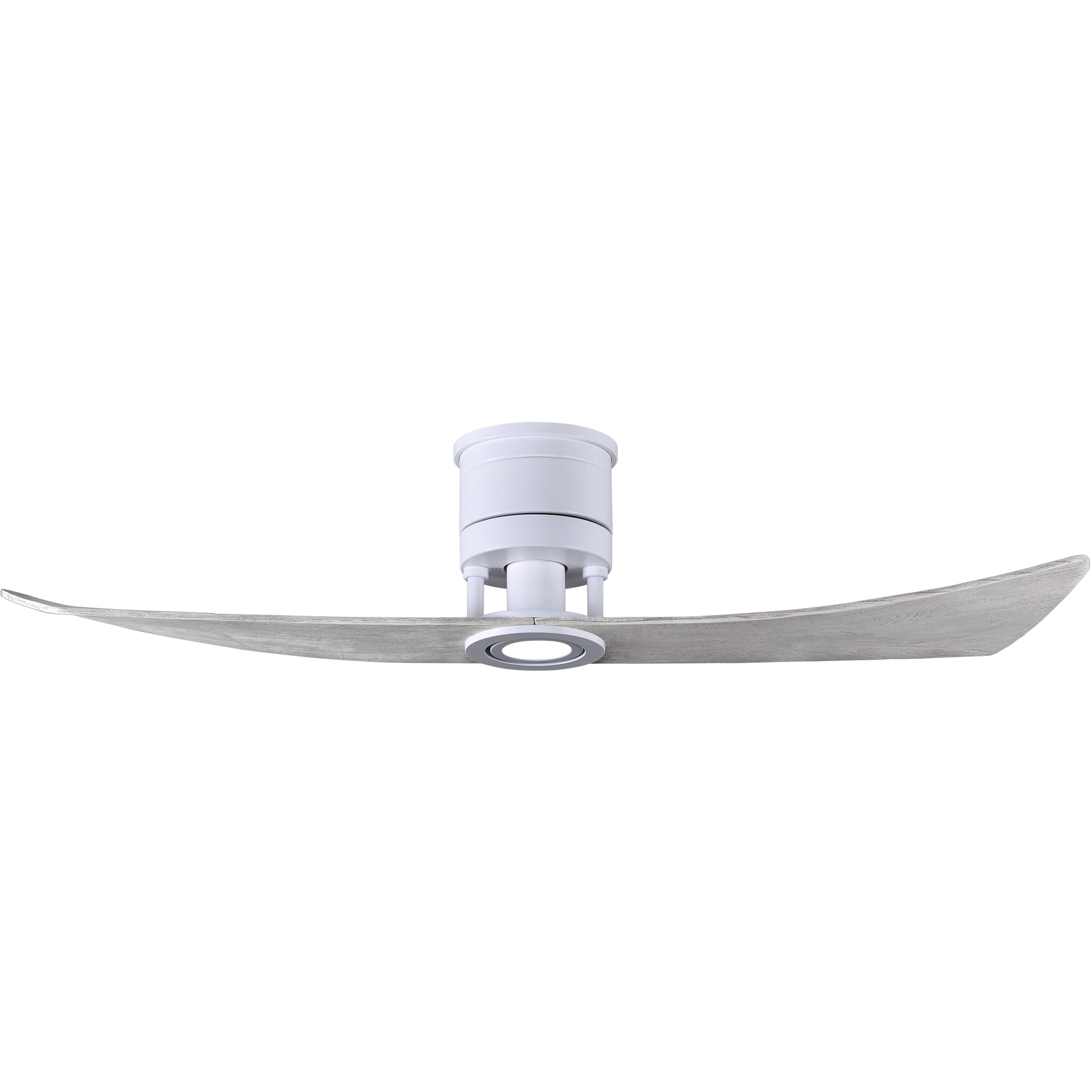 Atlas Lindsay 52 inch Matte White with Barn Wood Tone Blades Ceiling Fan, Atlas