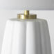 Crocus 27.75 inch 150 watt White Table Lamp Portable Light