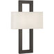 Doughnut 2 Light 15 inch Deep Patina Bronze Wall Sconce Wall Light in Snowflake