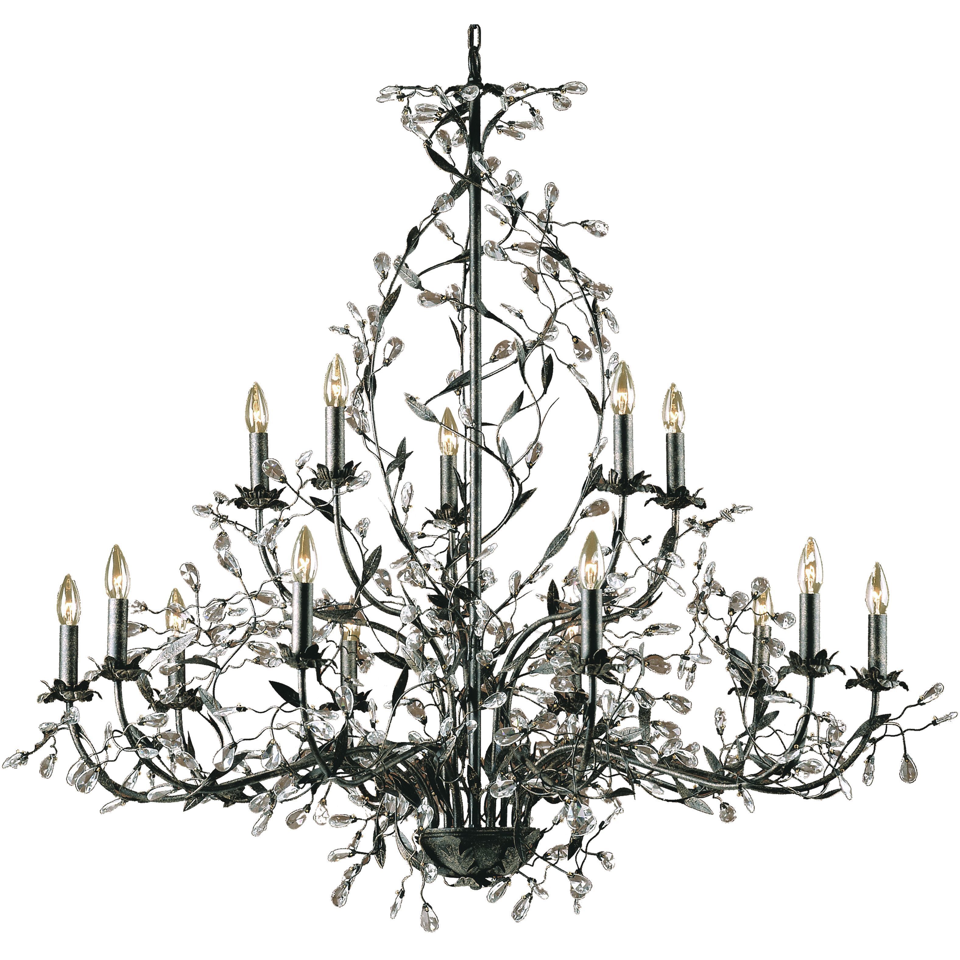 Circeo 15 Light 54 inch Deep Rust Chandelier Ceiling Light