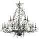 Circeo 15 Light 54 inch Deep Rust Chandelier Ceiling Light