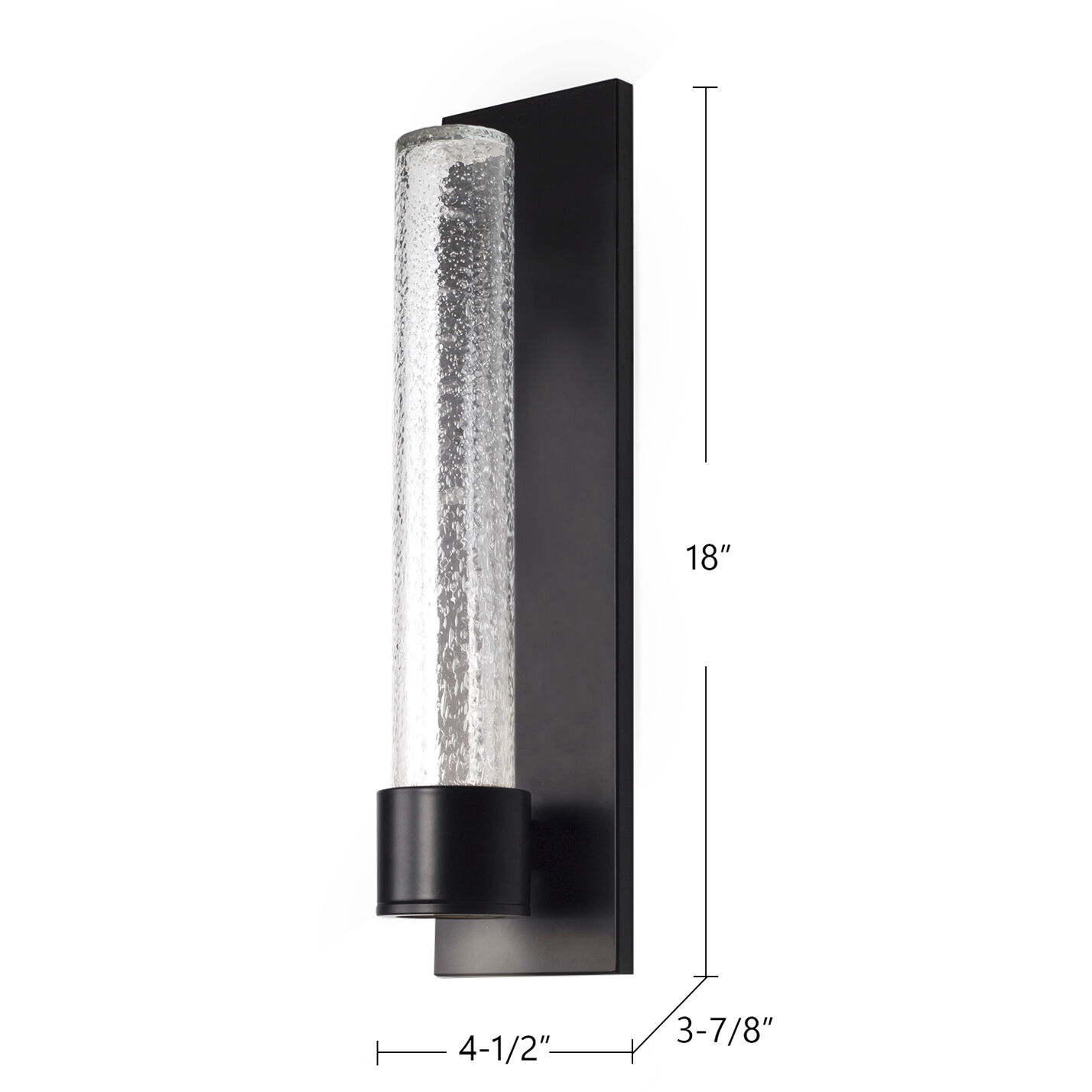Copenhagen LED 14.63 inch Black Exterior Wall Sconce