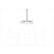 Zentro 5 Light 29 inch Satin Brass Chandelier Ceiling Light in Incandescent