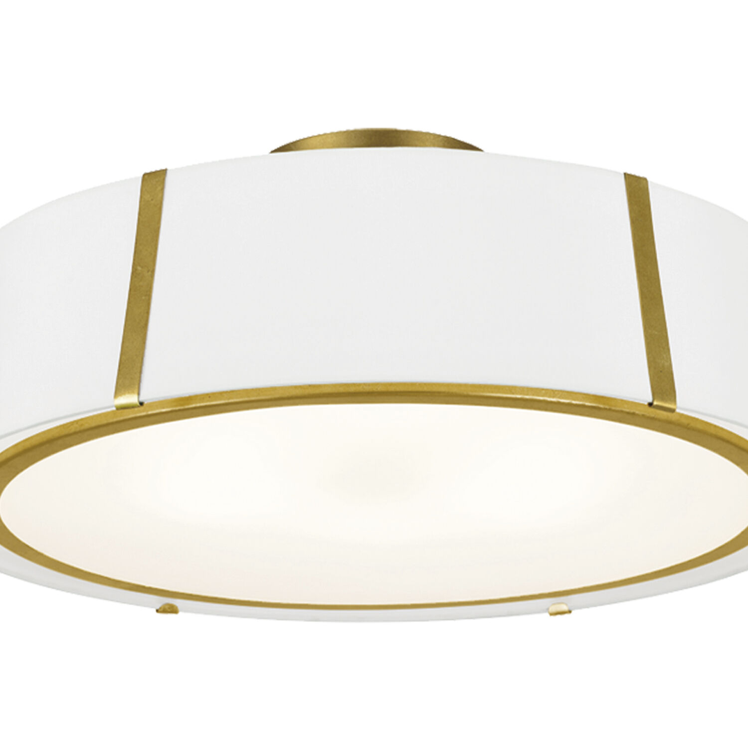Fulton 6 Light 24 inch Antique Gold Semi Flush Ceiling Light