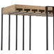 Anita 76.8 X 31.5 X 16.9 inch Black Shelf