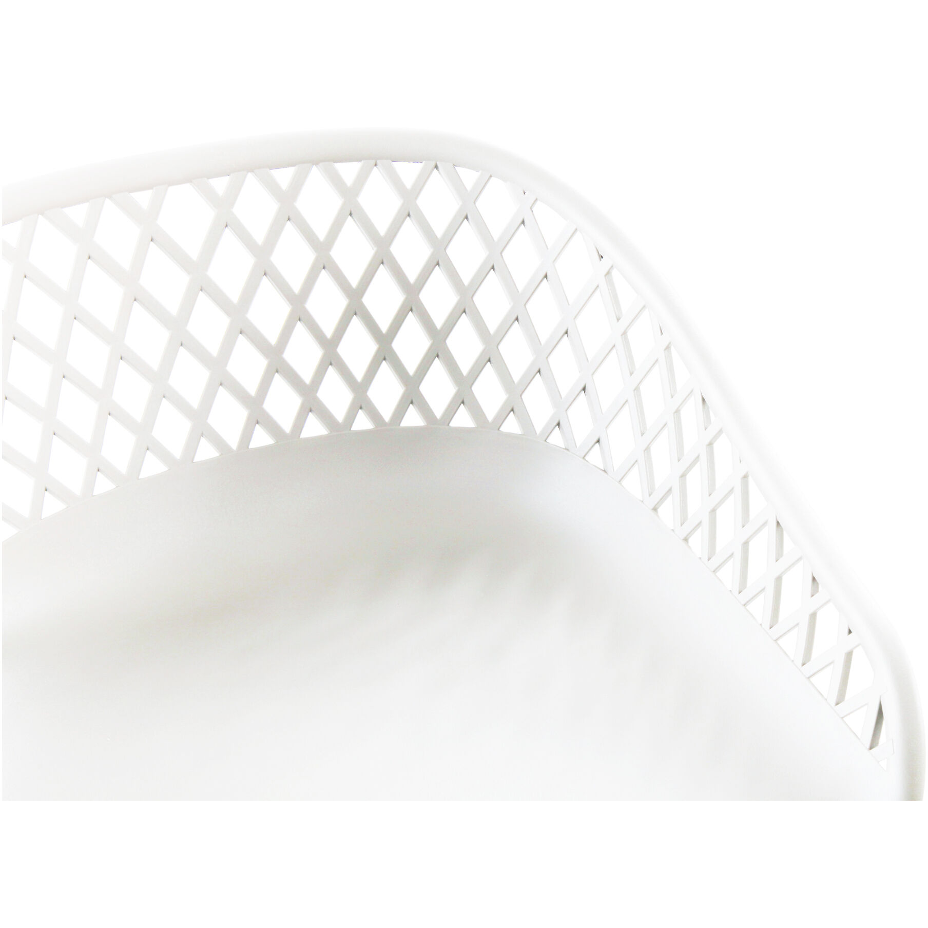 Piazza 37 inch White Outdoor Barstool