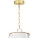 French Maid 3 Light 25.5 inch White Chandelier Ceiling Light, Large