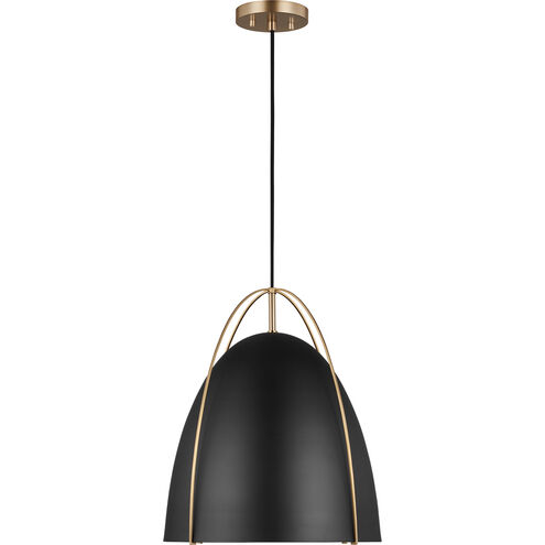 Sean Lavin Norman 1 Light 15.38 inch Satin Brass Pendant Ceiling Light