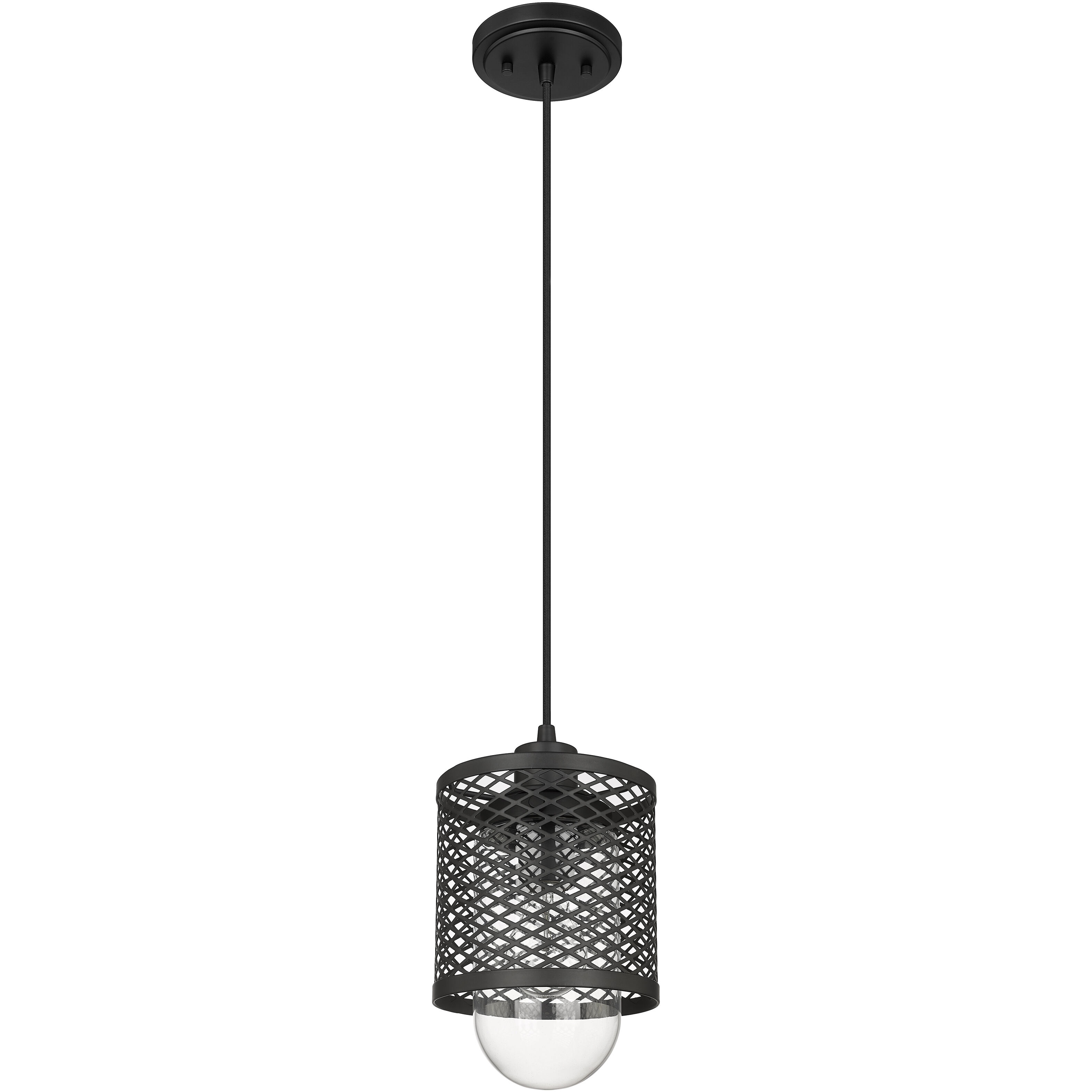 Kipton 1 Light 6 inch Matte Black Pendant Ceiling Light