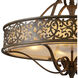Nicole 6 Light 24 inch Brushed Chocolate Drum Shade Chandelier Ceiling Light