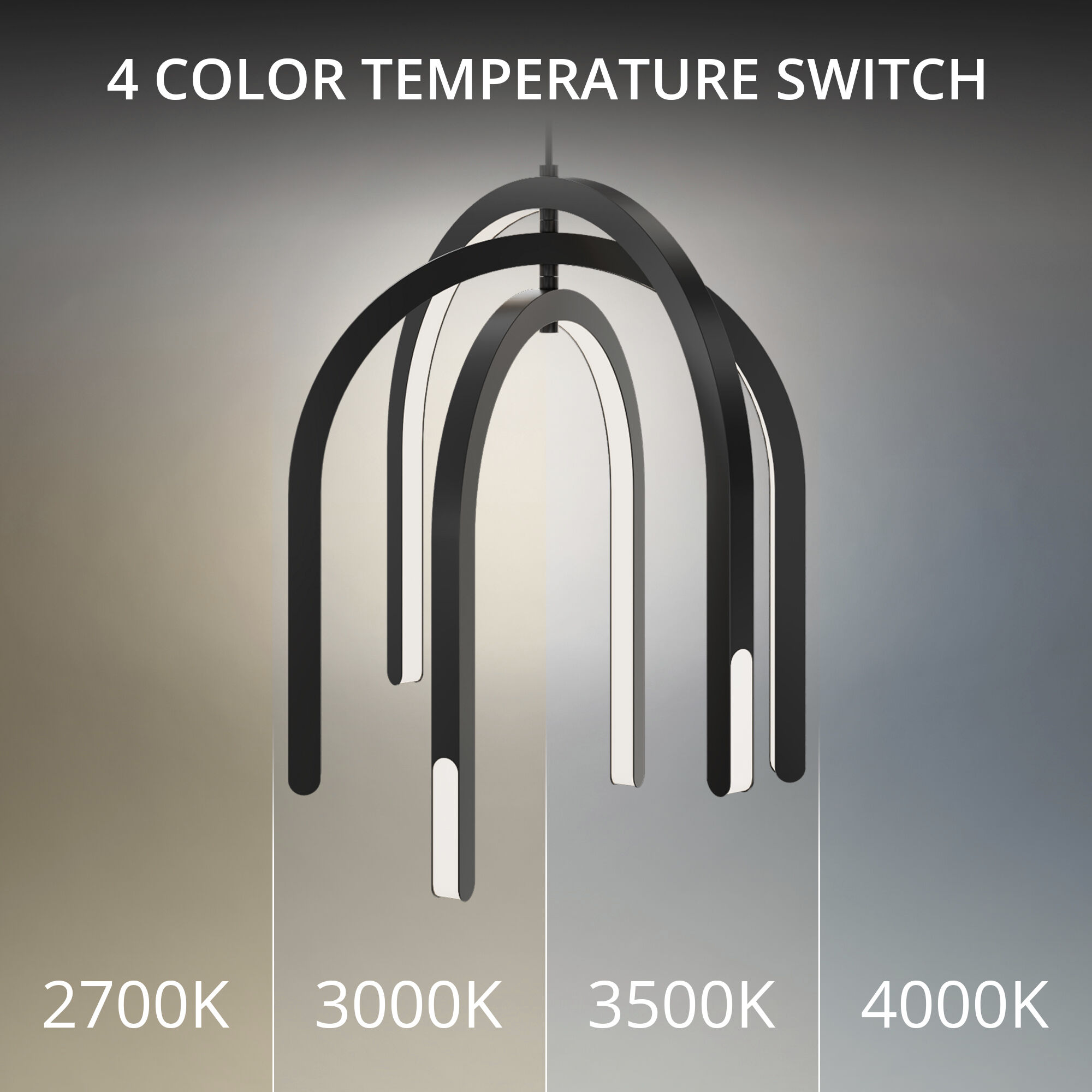 Helmet LED 1.5 inch Black Pendant Ceiling Light in 2700K, dweLED