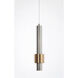 Reveal LED 3 inch Satin Nickel and Satin Brass Single Pendant Ceiling Light