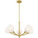 Adelyn 5 Light 30 inch Gold Leaf Chandelier Ceiling Light