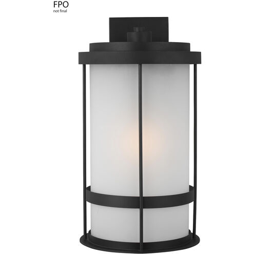 Wilburn 1 Light 24 inch Black Outdoor Wall Lantern, Extra Large