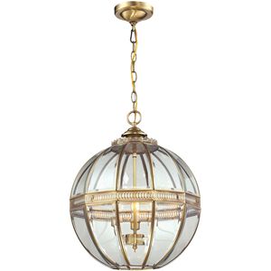 Randolph 3 Light 16 inch Brushed Brass Pendant Ceiling Light