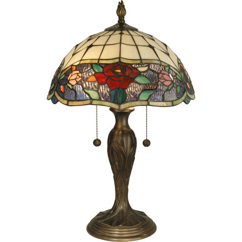 Evelyn 22 inch 75.00 watt Antique Bronze Table Lamp Portable Light