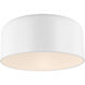 Malone 1 Light 15.75 inch Matte White Ceiling Flush Mount Ceiling Light
