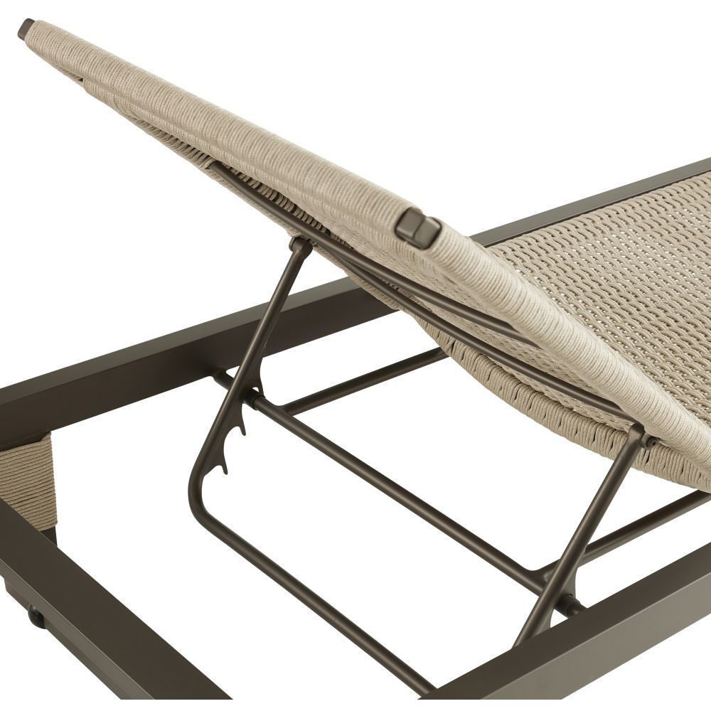 Daytona Buff and Blackened Bronze Outdoor Chaise