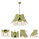 Flor 1 Light 26 inch White and Green Pendant Ceiling Light