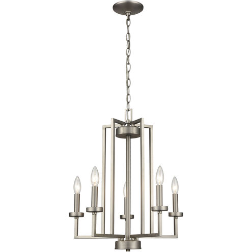 West End 6 Light 20 inch Brushed Nickel Chandelier Ceiling Light