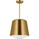 kate spade new york Draper 1 Light 12 inch Burnished Brass Pendant Ceiling Light