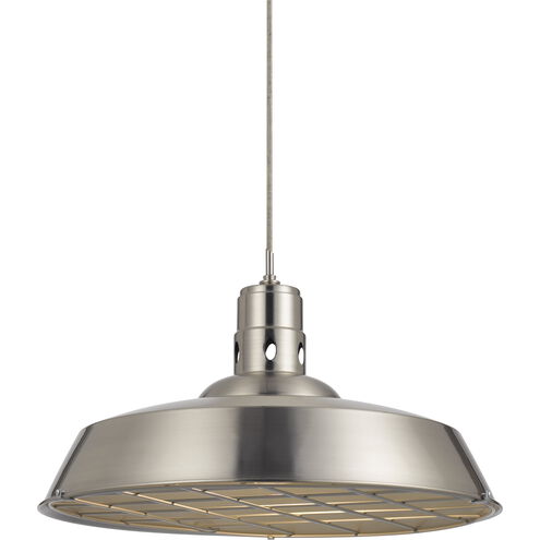 Danberry 1 Light 20 inch Brushed Steel Pendant Ceiling Light