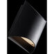 Duet Wall Sconce Wall Light in 2700K, Black, dweLED