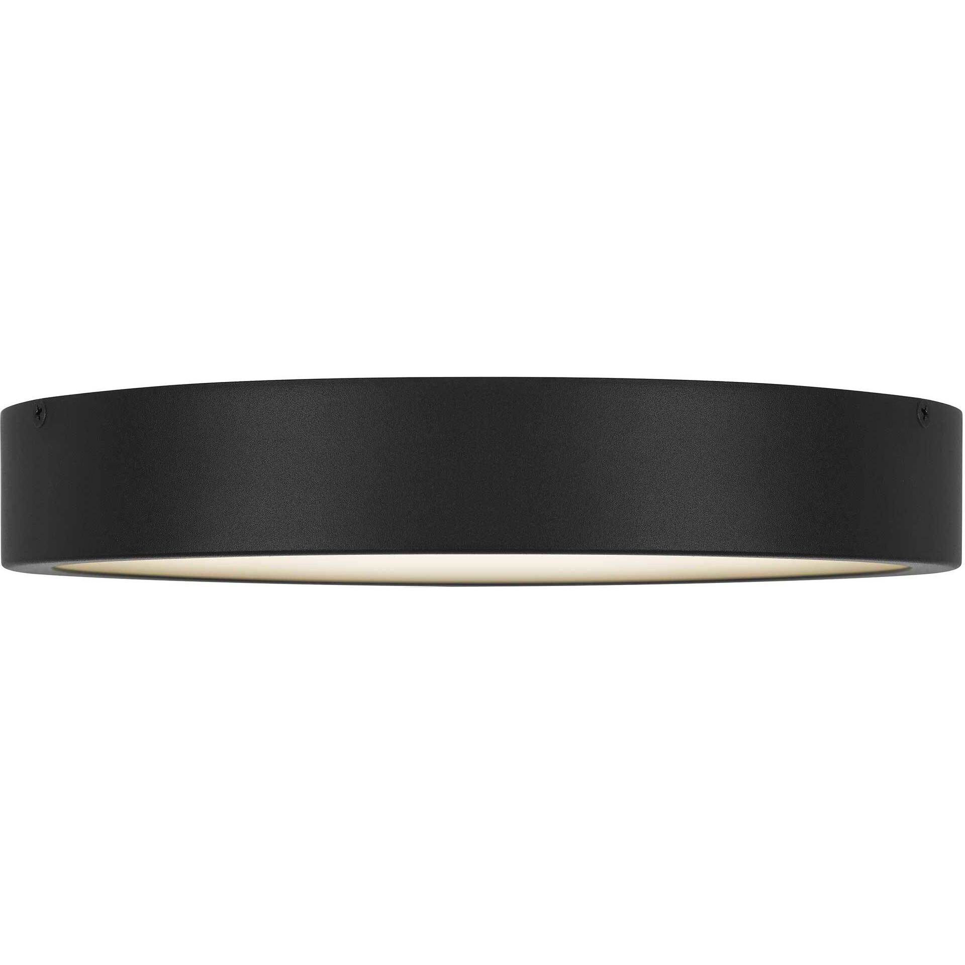 Stellar LED 11 inch Sand Black Outdoor Flush Mount