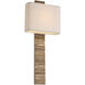 Anne-Marie Barton Fumar Tail Sconce Wall Light in Ridged Tombac
